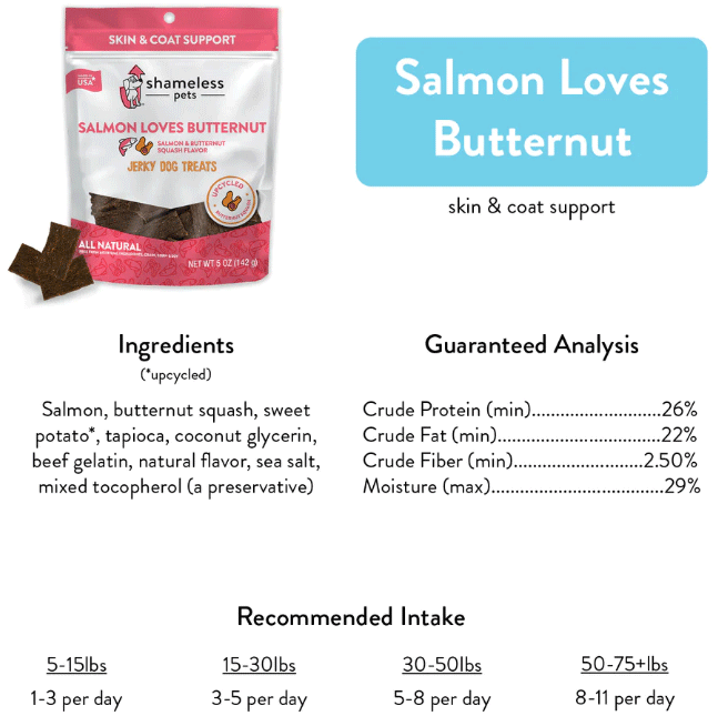 Salmon Loves Butternut Jerky Bites