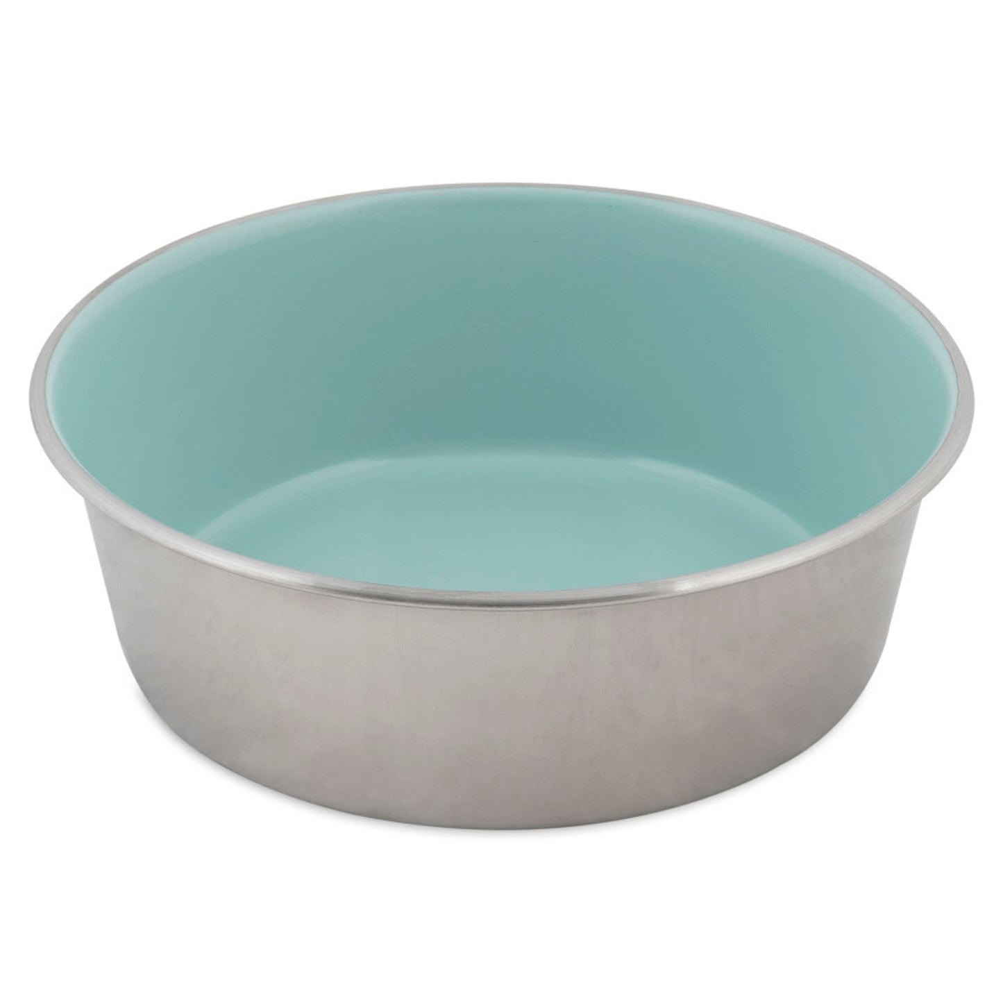 Petmate Large Stainless Bowl in Eggshell Blue