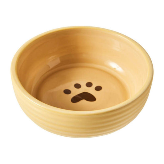 Spot Elegance 5" Cream Dog Bowl