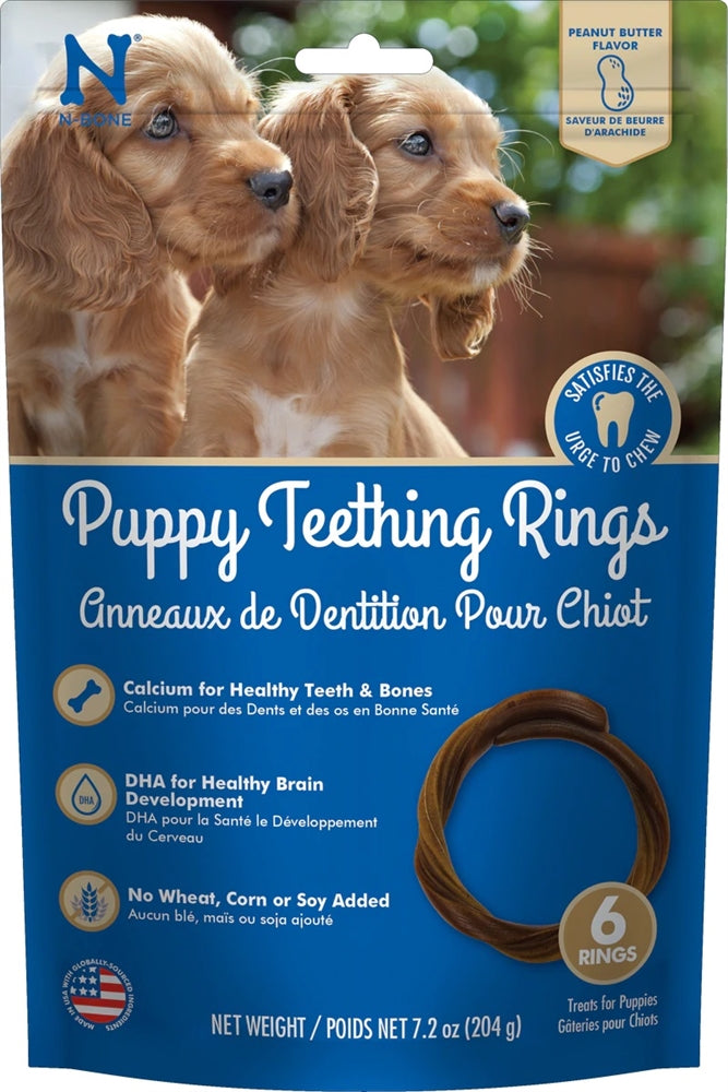 Nbone Peanut Butter Puppy Teething Rings