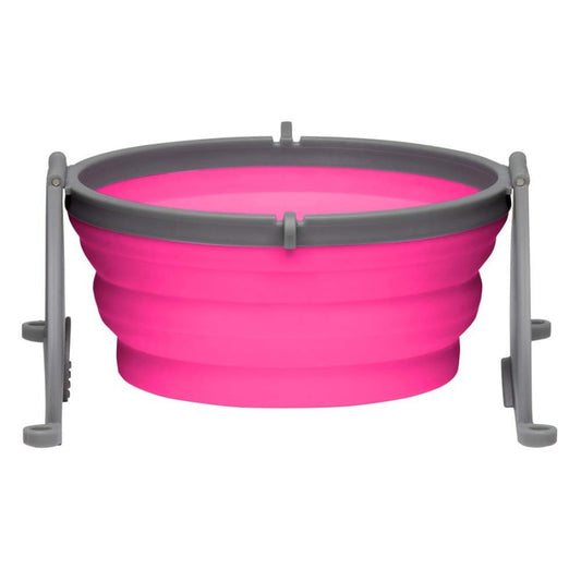 Loving Pets Small Pink Travel Bowl