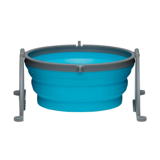 Loving Pets Small Blue Travel Bowl